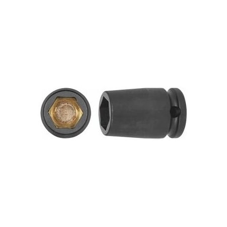 Holex 3/8 inch Drive Impact Socket, Magnetic, 13 mm 650135 13